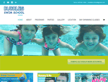 Tablet Screenshot of bubbles-swimschool.com
